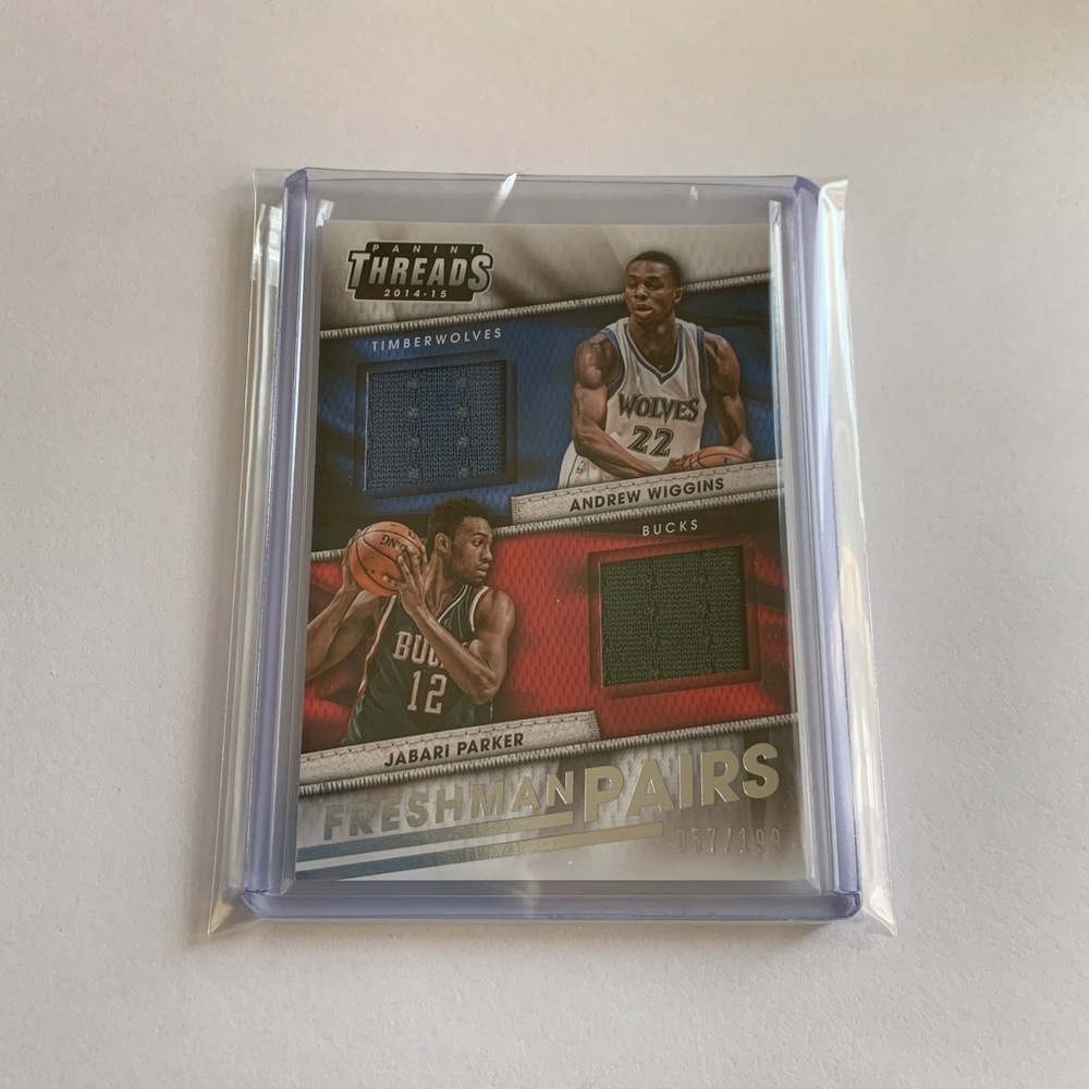 Andrew Wiggins Jabari Parker ‘15 Threads Jersey Rc
